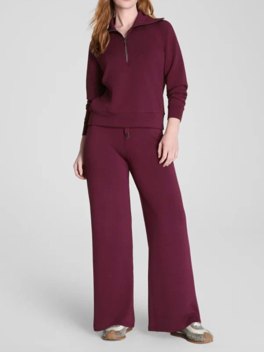 Spanx AirEssentials 2-Piece Set in Burgundy Size M